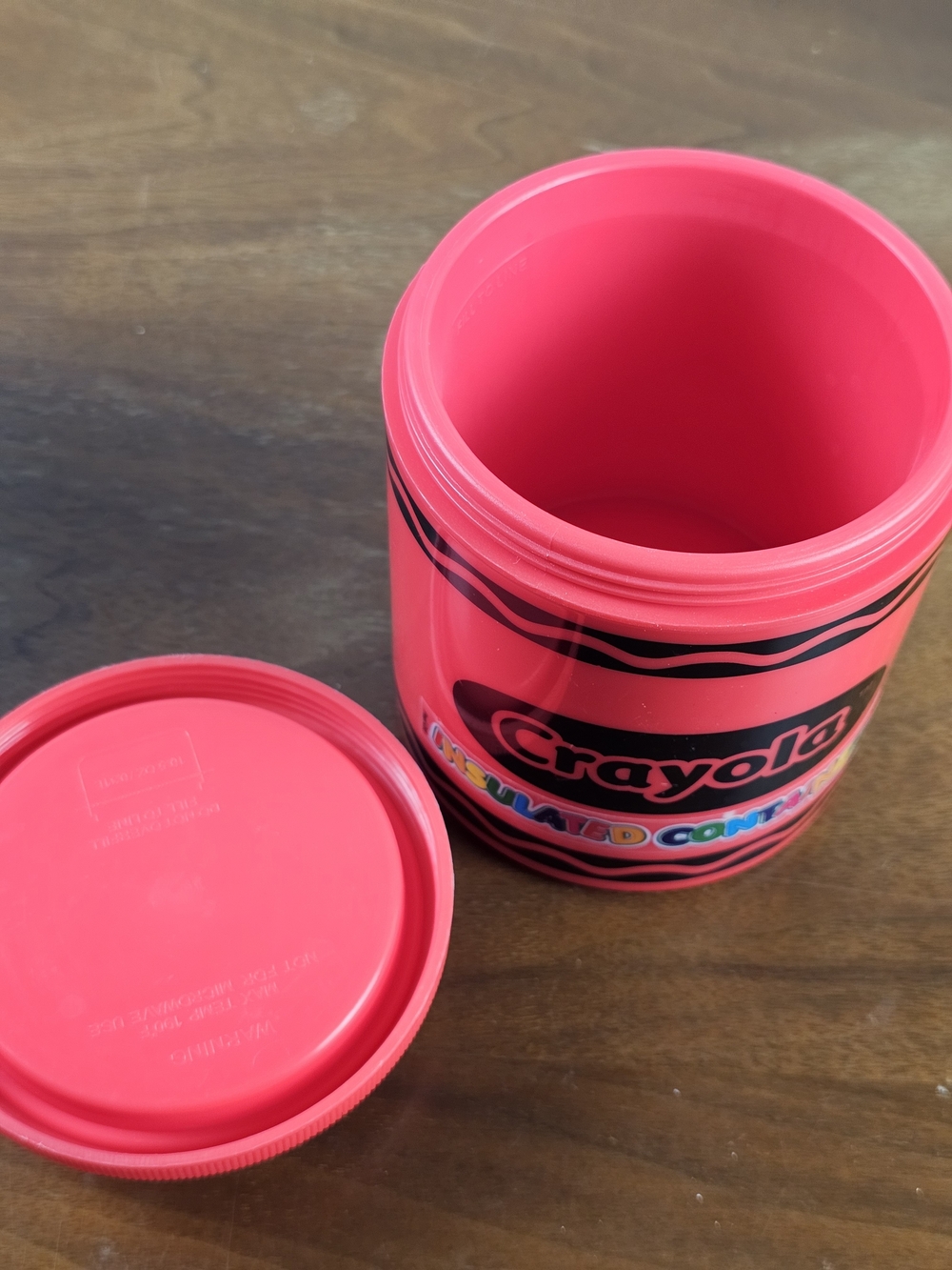 Crayola Thermos Storage Containers Set of 3 Red Green Blue with Screw on Lid - Picture 8 of 14